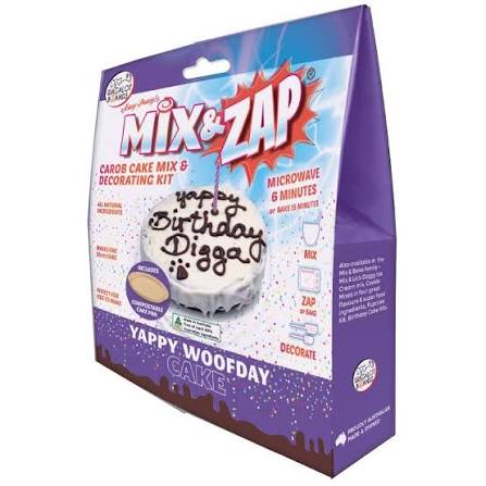 Wagalot Mix Zap dog birthday cake mix or as they call it Yappy Woofday
