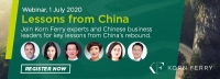 Korn Ferry Webinar - Lessons From China